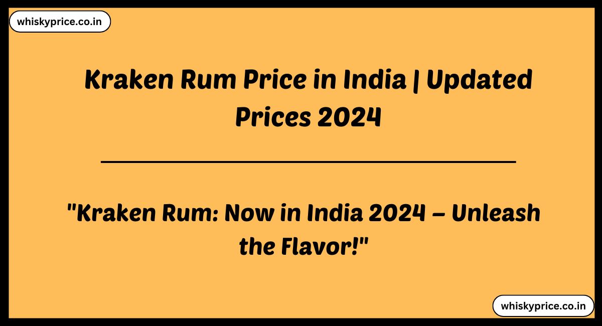 Kraken Rum Price in India