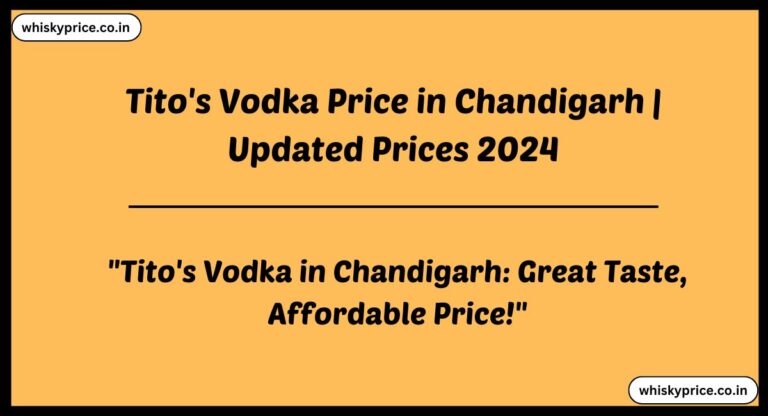 Tito's Vodka Price in Chandigarh